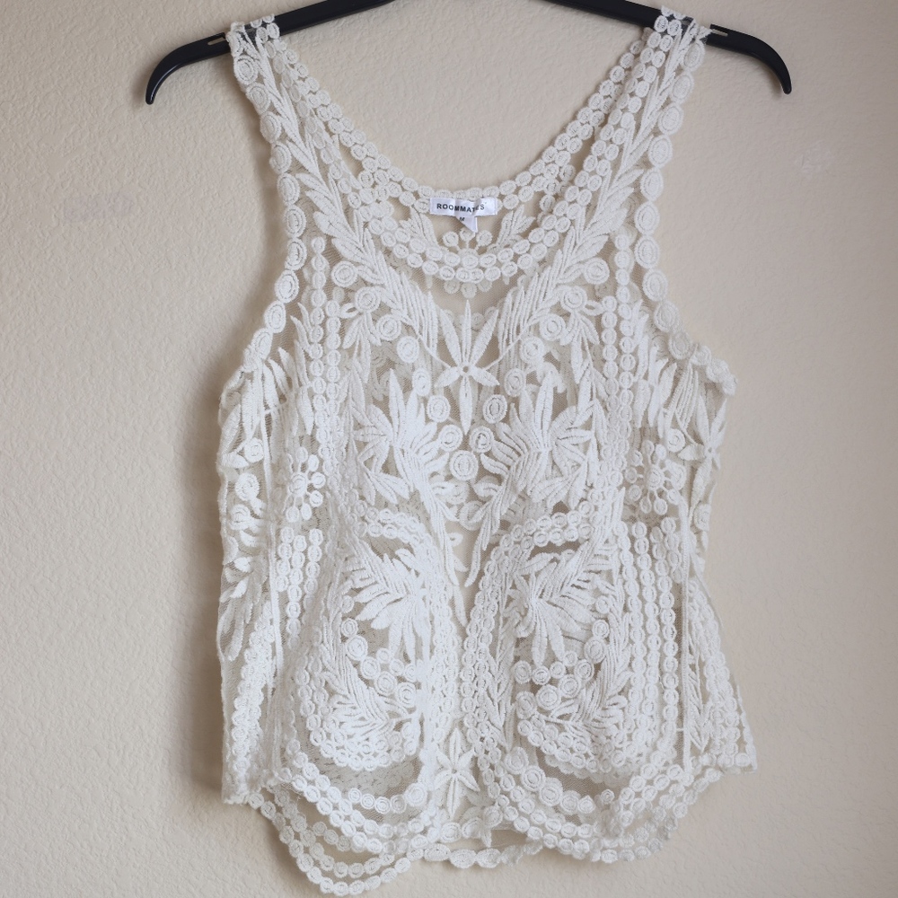 Shear and Lace Tank